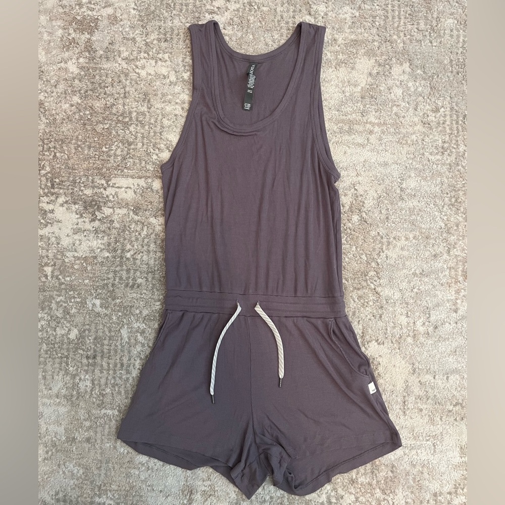 Vuori Lavender Ribbed Top